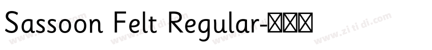 Sassoon Felt Regular字体转换 Sassoon Felt Regular字体转换